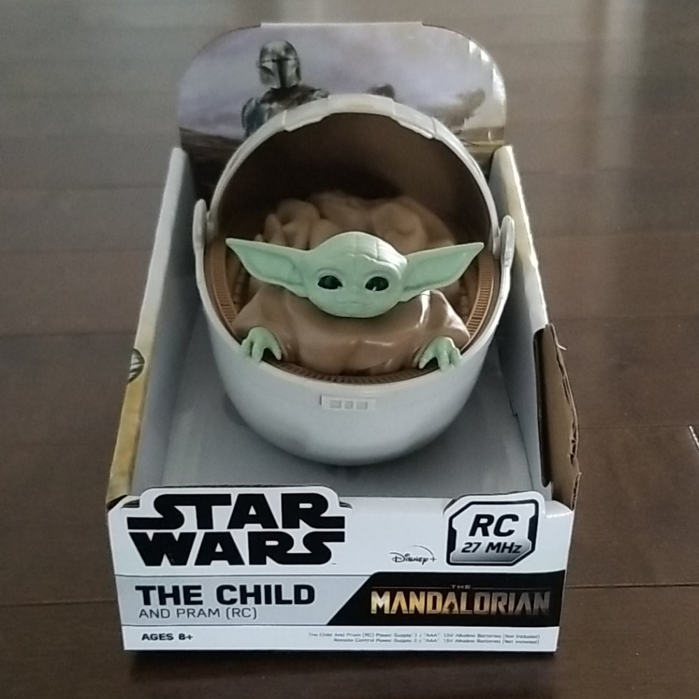 Baby Yoda Remote Control Pram Car. NIB